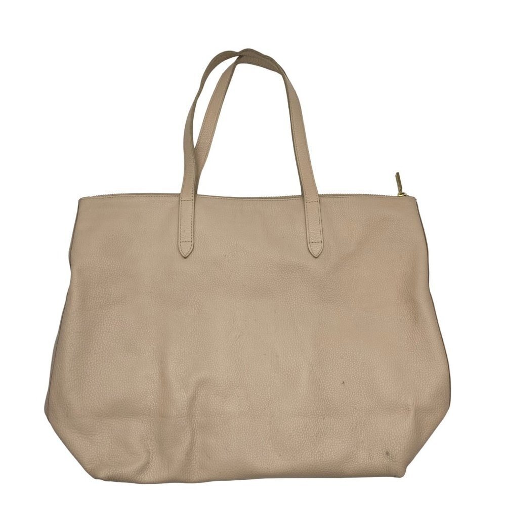 Cuyana Tan Leather Tote Bag